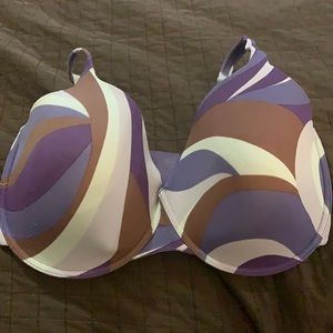Stylish Purple and Brown Women's Bra